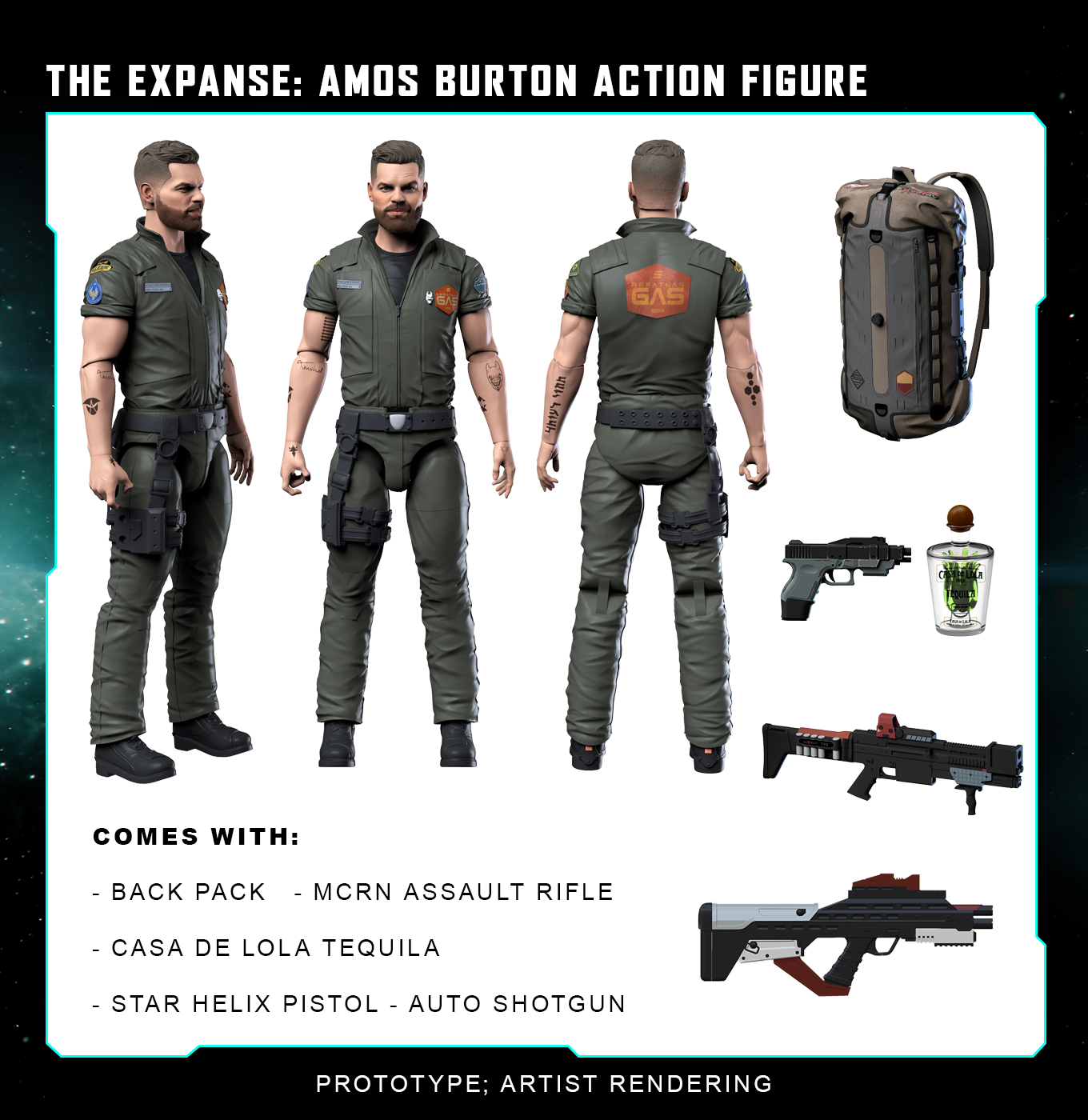 The Expanse - Amos Burton Action Figure